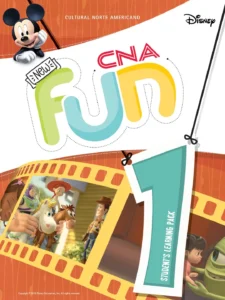 Capa do livro CNA Fun 1, com personagens da Disney